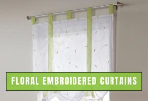 Floral Embroidered Curtains