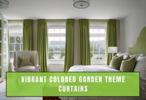 Vibrant Colored Garden Theme Curtains