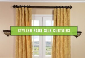 Stylish Faux Silk Curtains
