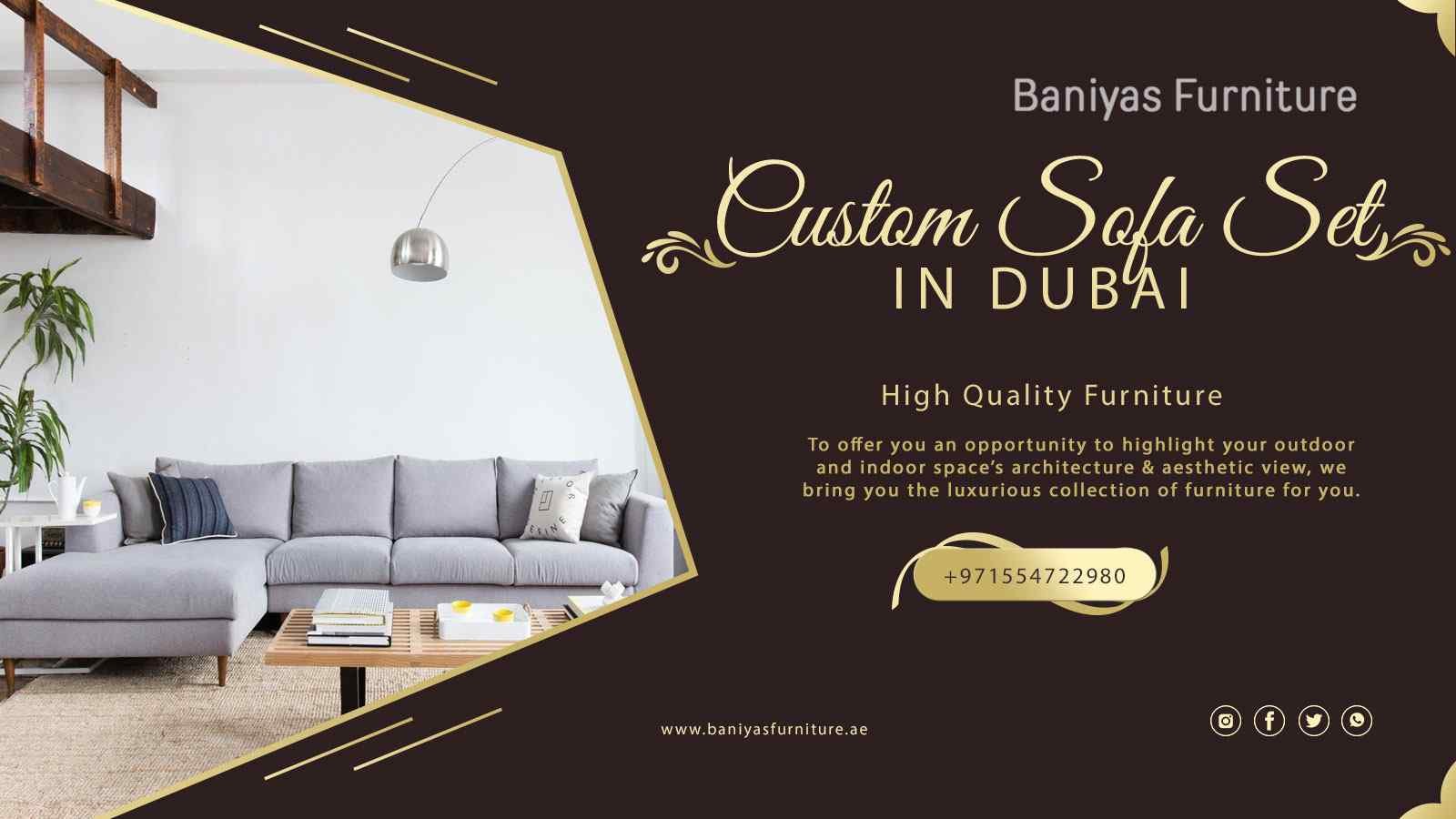 Get Luxury Custom Sofa Set Dubai In 2022 At Mega Discount