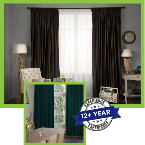 Chic blackout curtains in a tastefully decorated room