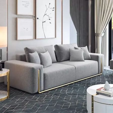 Luxury custom-made sofa in a Dubai living room