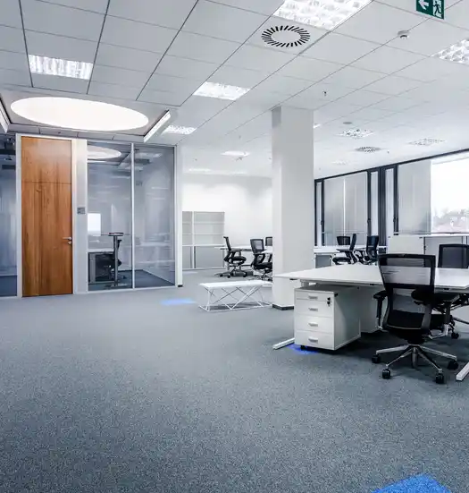 Durable office carpet for high-traffic areas
