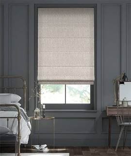 Contemporary Roman blinds in a modern home office