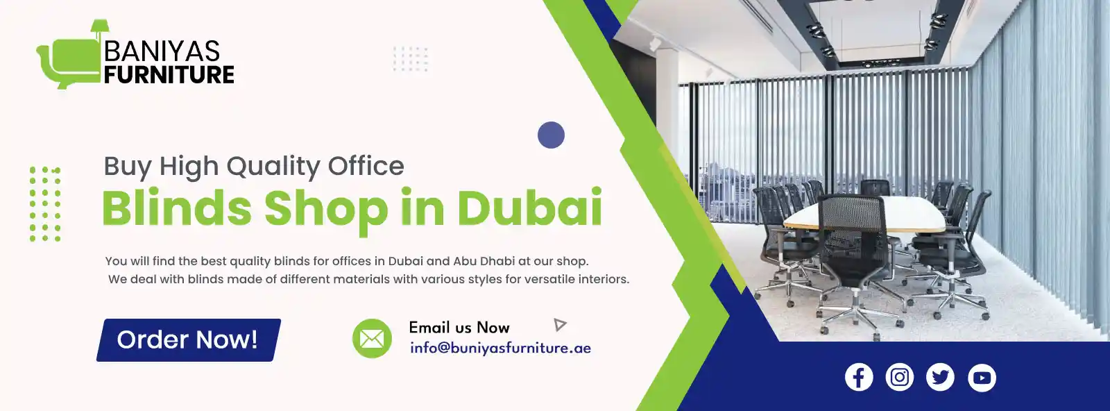 Office Blinds Sale Banner