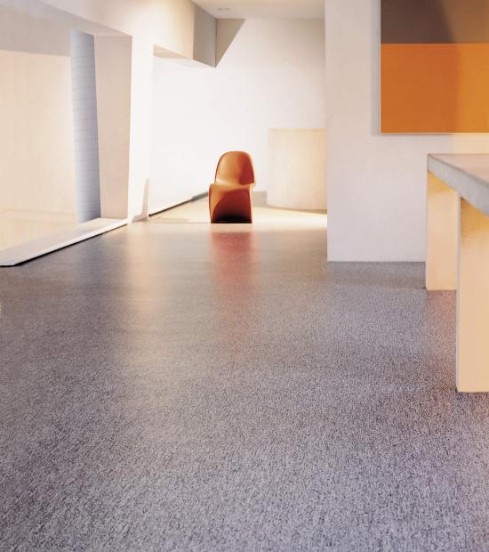 Heavy-duty rubber flooring in a commercial space