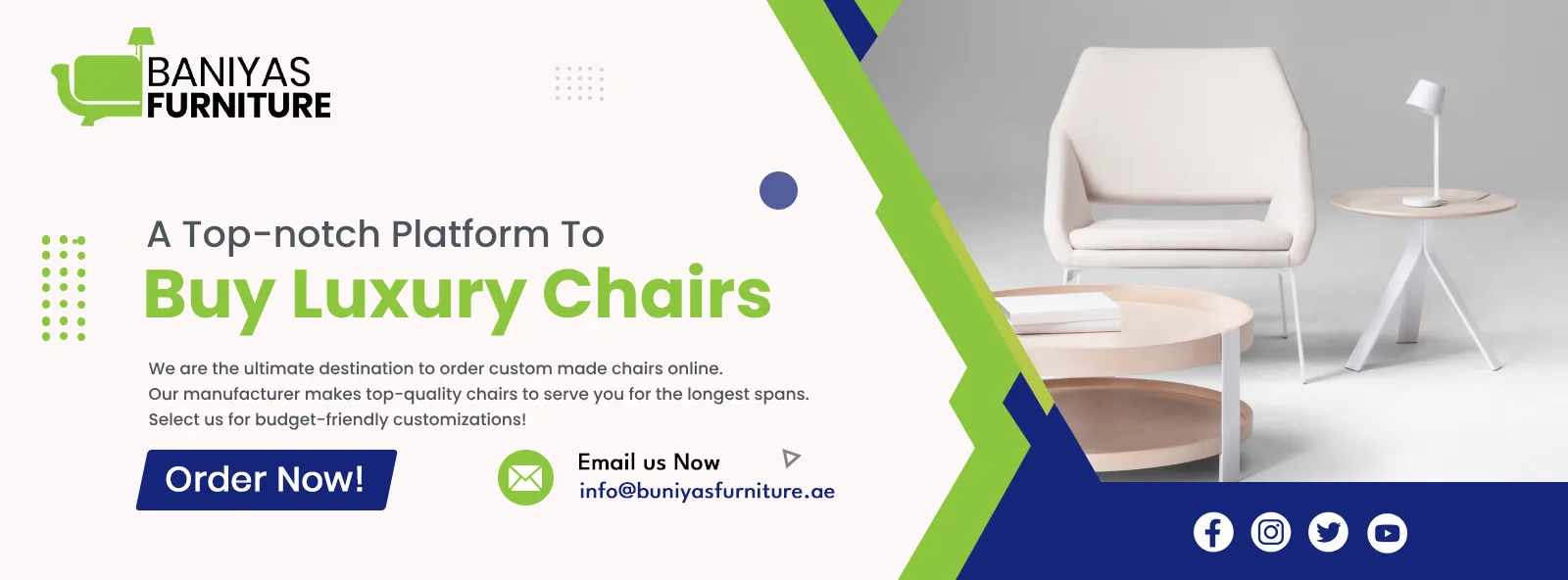 Custom Made Chairs Sale Banner