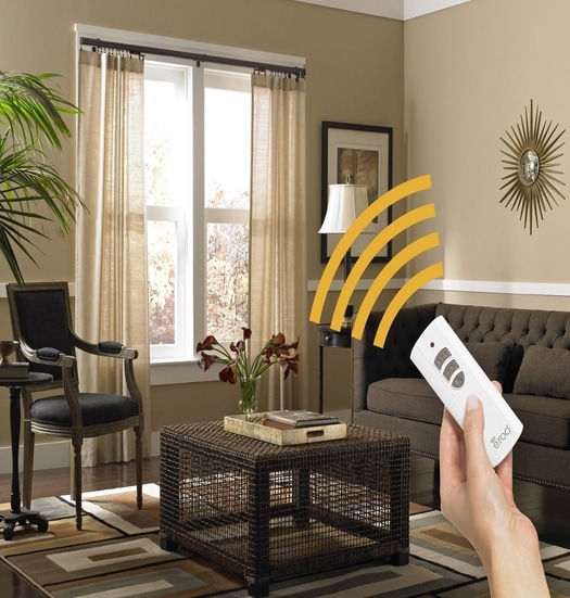 Remote-controlled motorized curtains with a sleek design