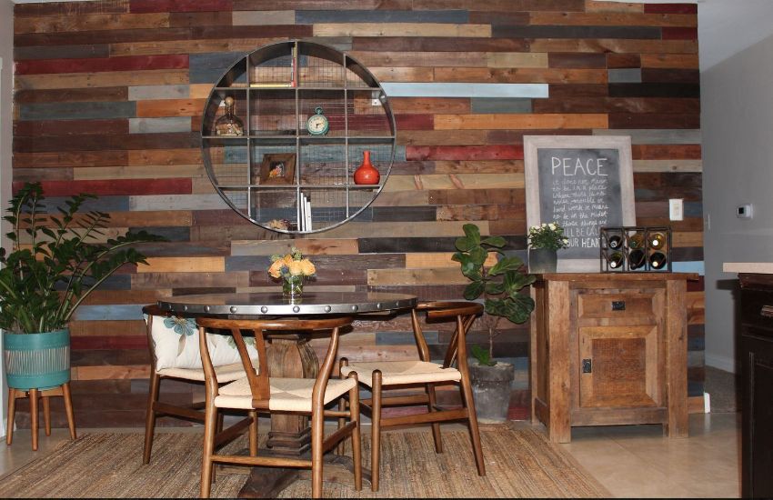 Go For Colourful Wood Panelling