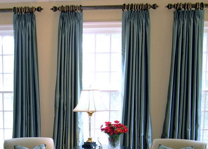 Recently Install silk curtains By Baniyas Furniture