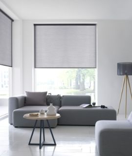 Custom-fit blackout blinds for living room windows