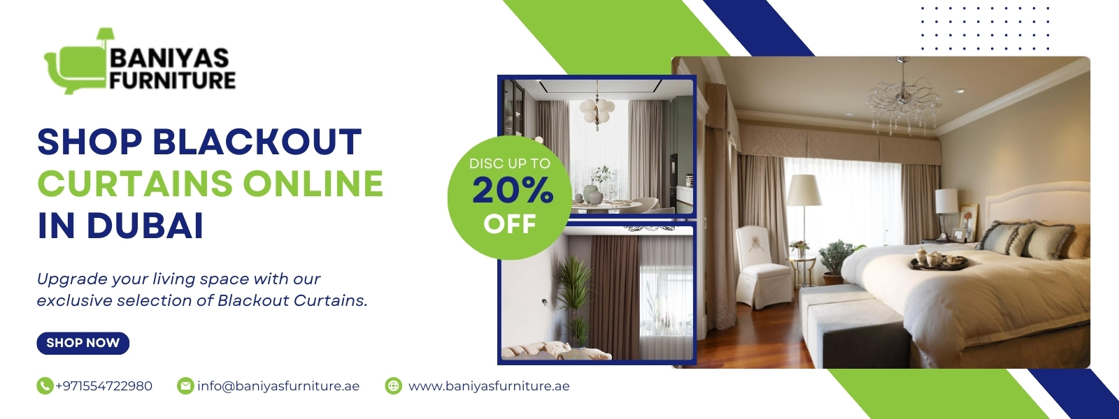 Blackout Curtains Sale Banner