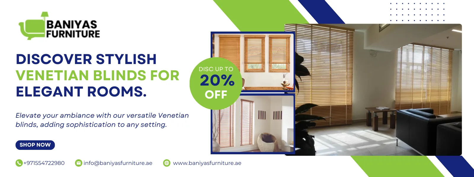 Venetian Blinds Sale Banner