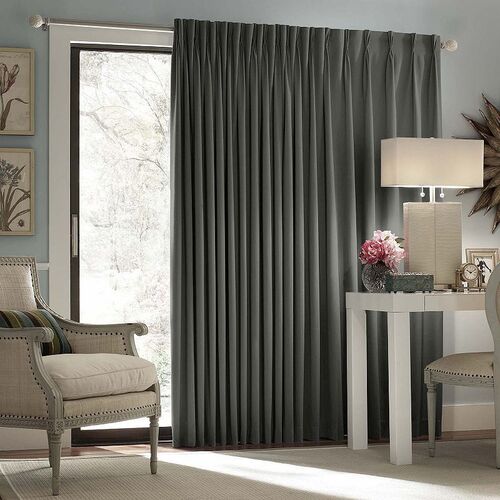 Blackout Curtains Installed on panel of living room
