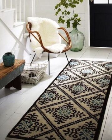 Customized Black Rugs For Entrance