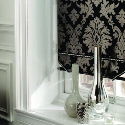 Floral Design Blackout Blinds Installation in Dubai Home