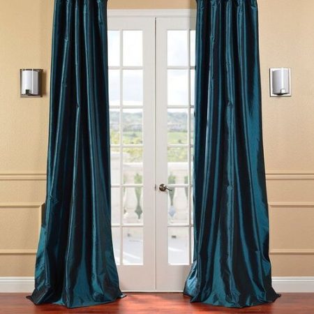 Beautiful Silken Drapes For Home Door